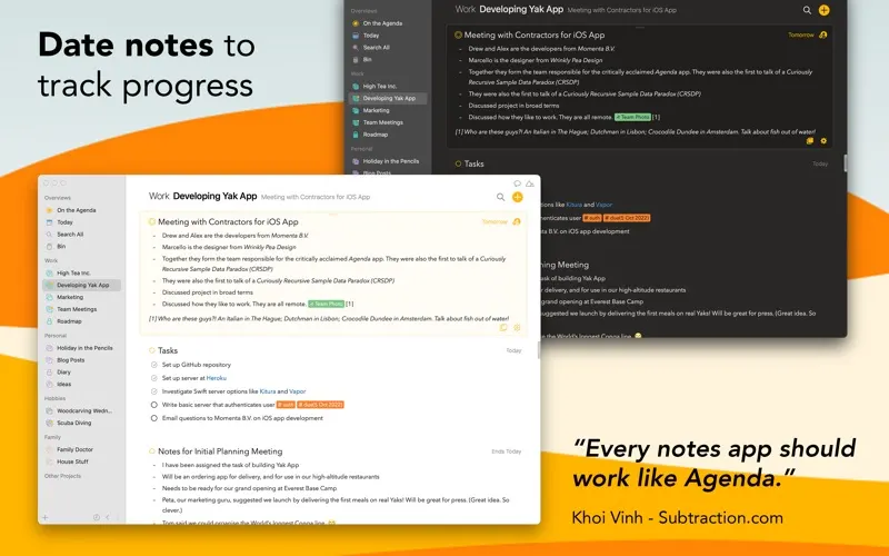 Agenda screenshot 2 of 3