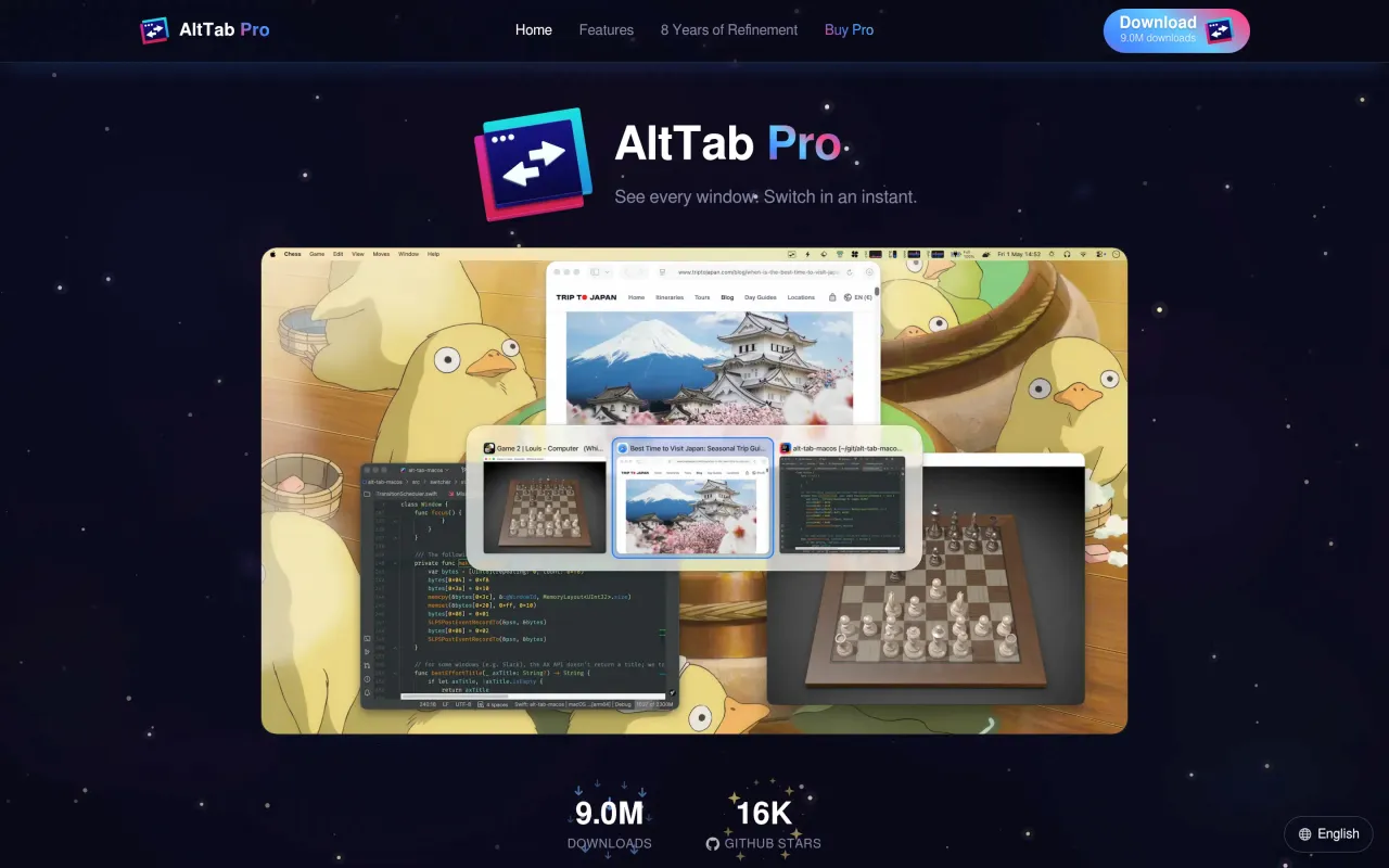 The AltTab page at alt-tab.app