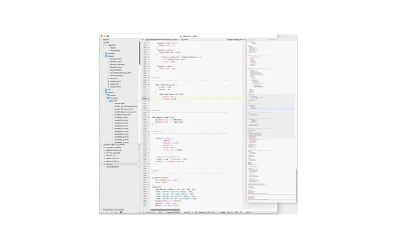 BBEdit screenshot 2 of 3