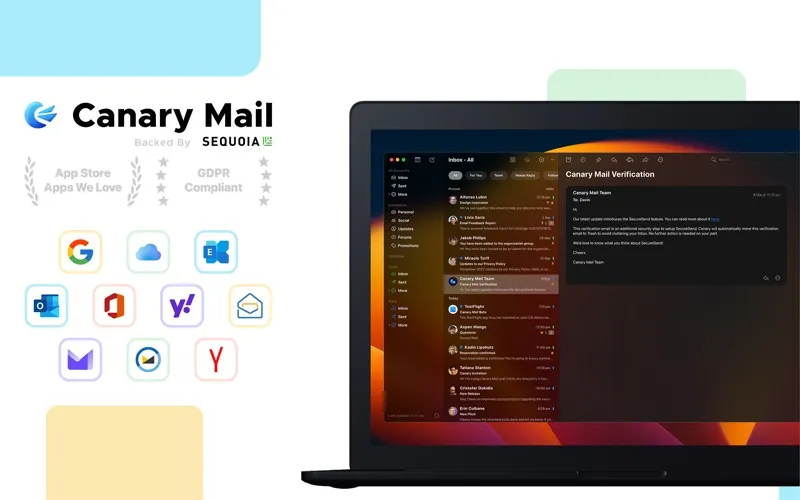 Canary Mail screenshot 1 of 3