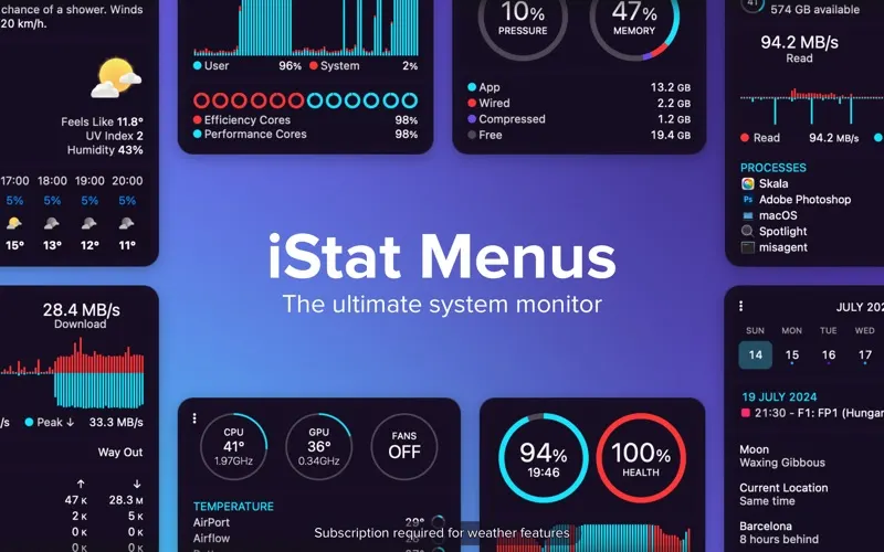 iStat Menus screenshot 1 of 3