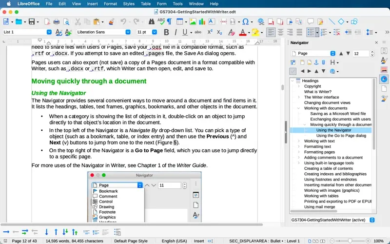 LibreOffice screenshot 1 of 2