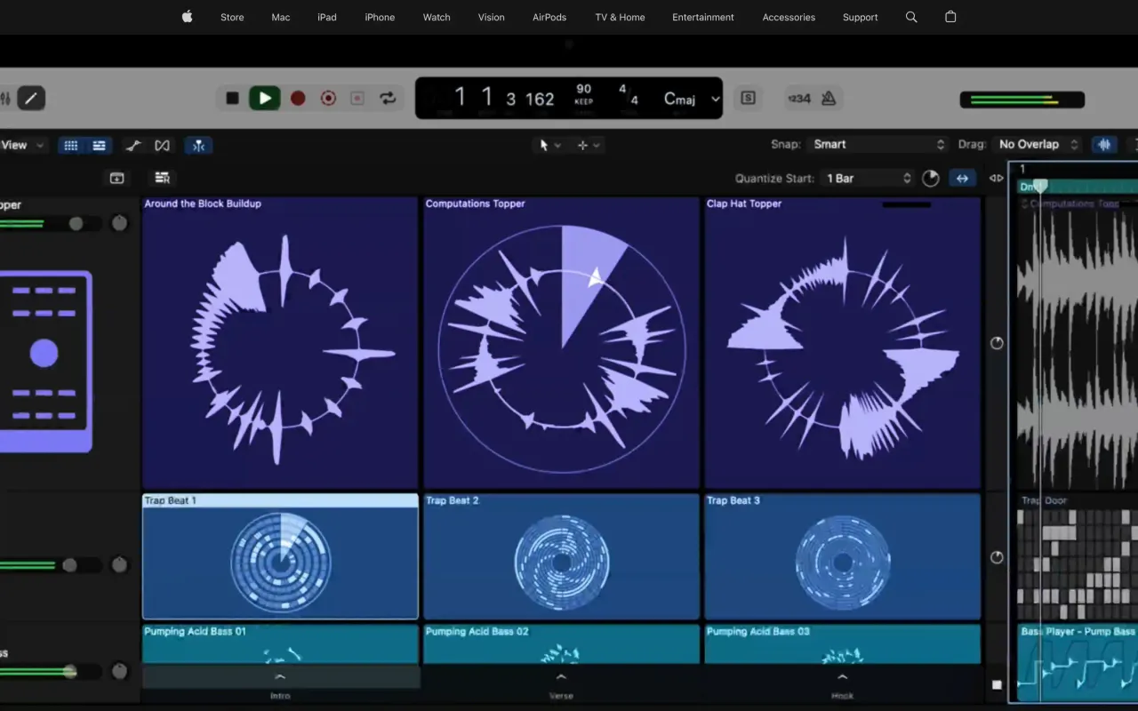 The Logic Pro page at apple.com