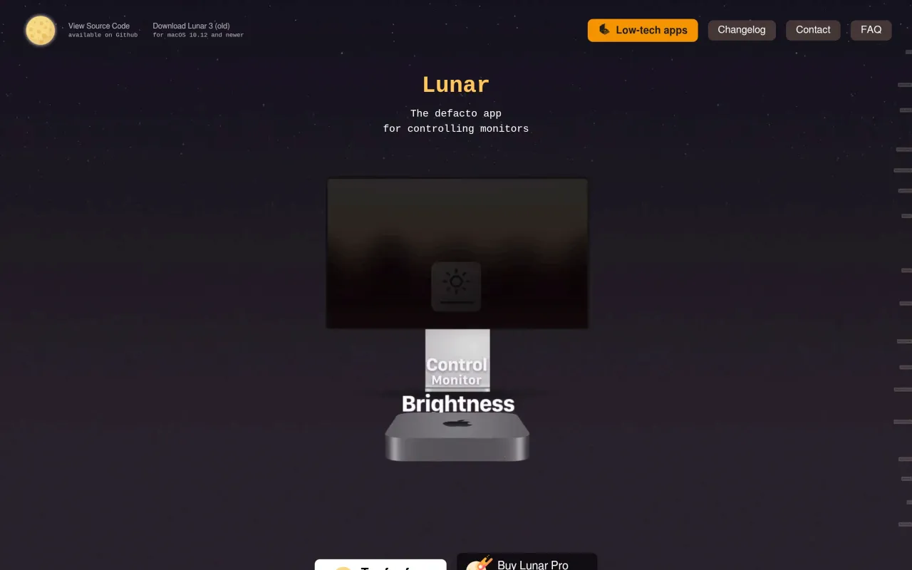 The Lunar page at lunar.fyi