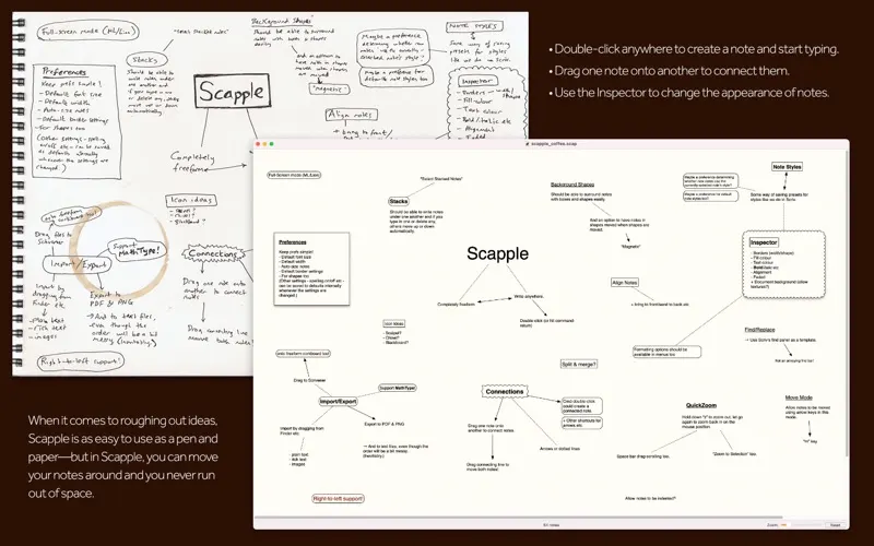 Scapple screenshot 1 of 3