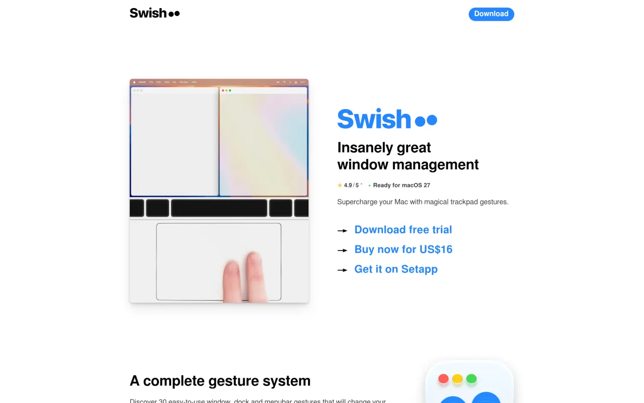 The Swish page at highlyopinionated.co