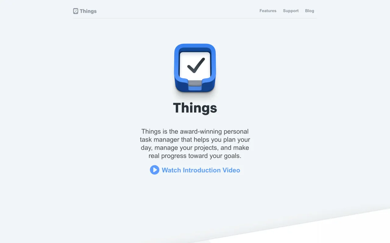 The Things 3 page at culturedcode.com