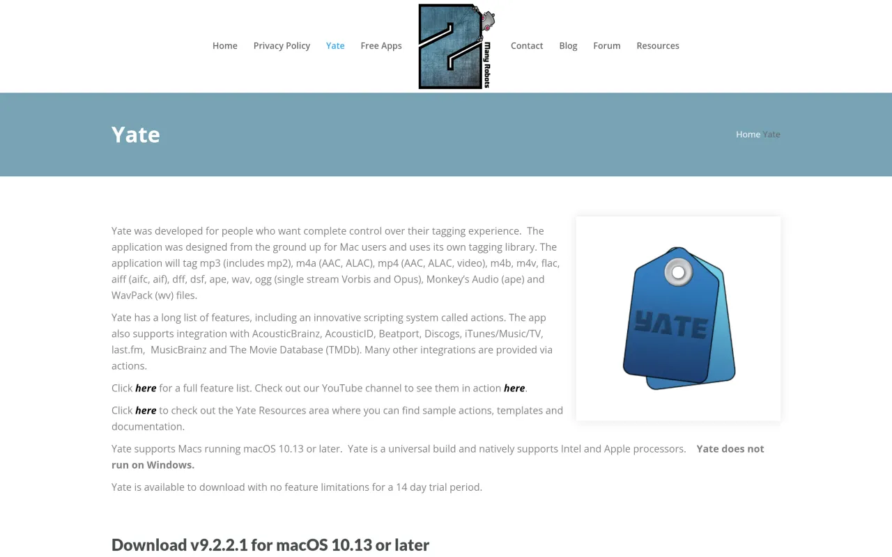 The Yate page at 2manyrobots.com